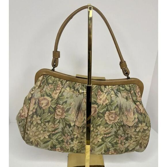 Vintage Empress Bags Handbag Floral Tapestry 1950's - Picture 6 of 12